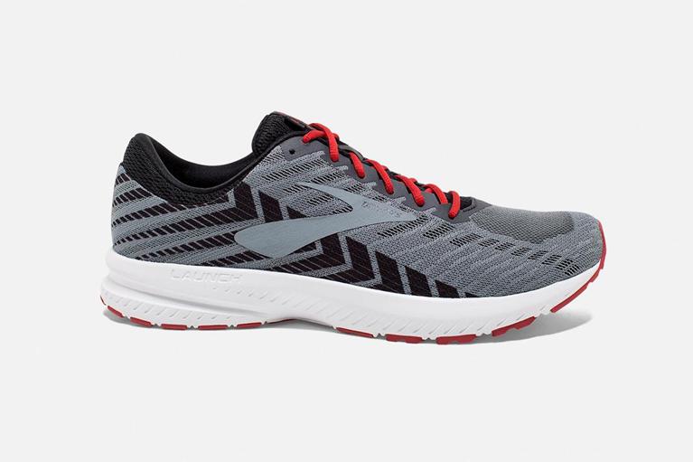 Brooks LAUNCH 6 Road Running Shoes Mens Outlet - Grey (XFE652091)